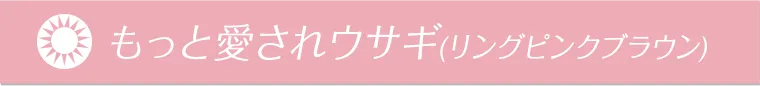もっと愛されウサギ(リングピンクブラウン)